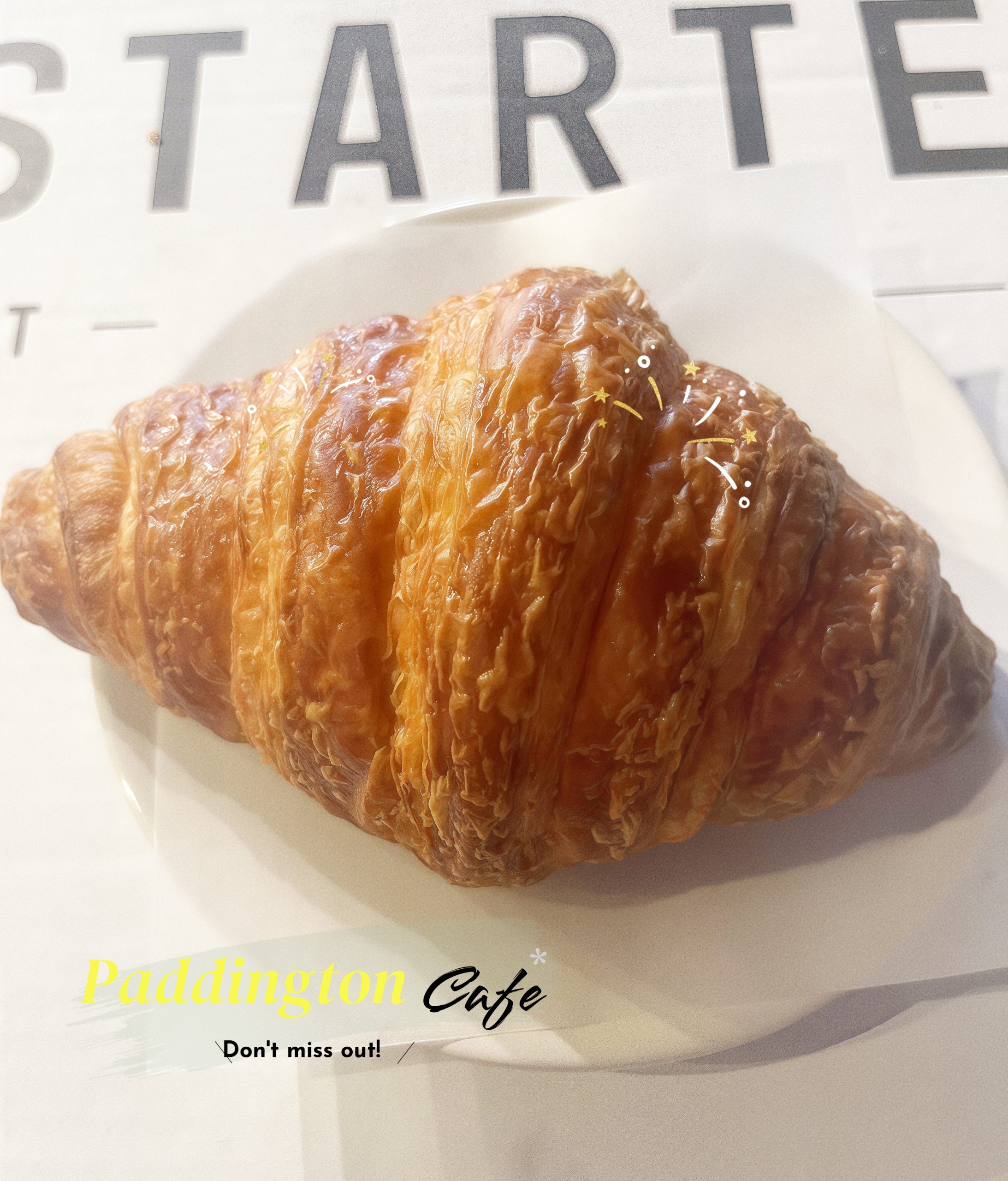 Croissant at Paddington Café House in Oakland, California