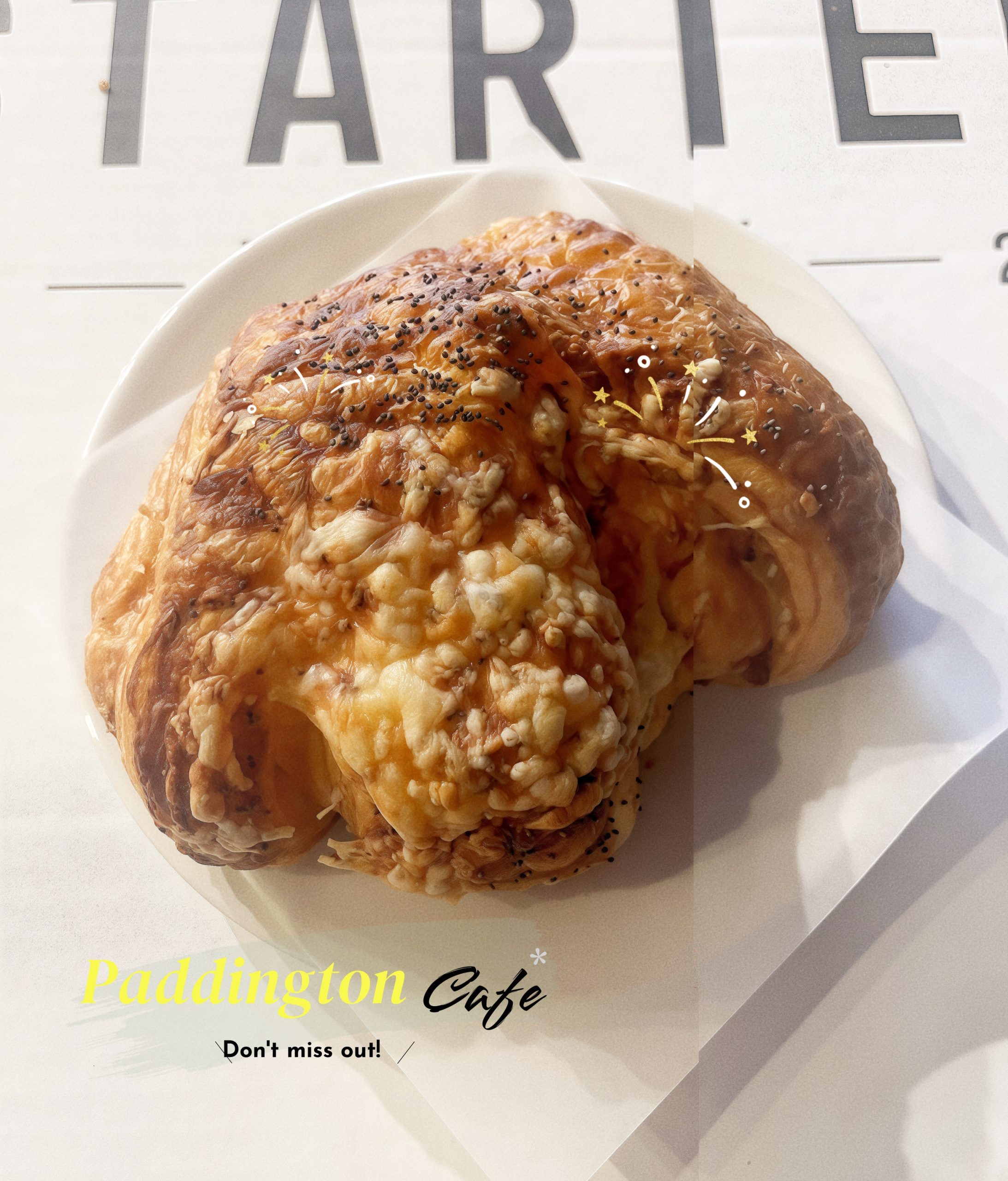 Bacon onion croissant at Paddington Café House in Oakland, California