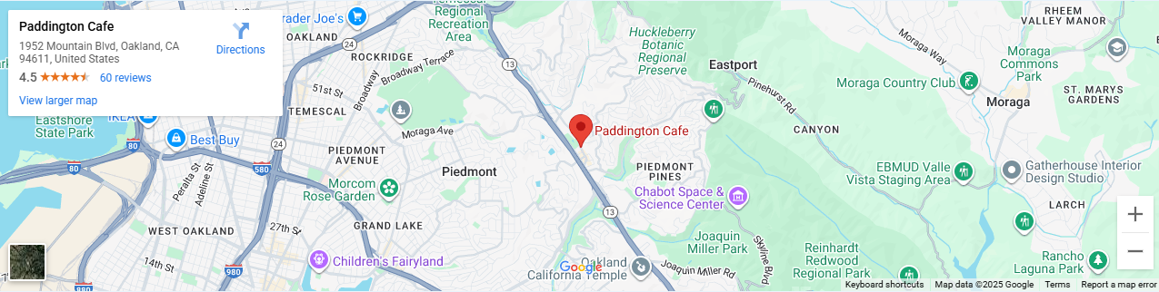 Location 1952 Mountain Blvd, Oakland, CA 94611