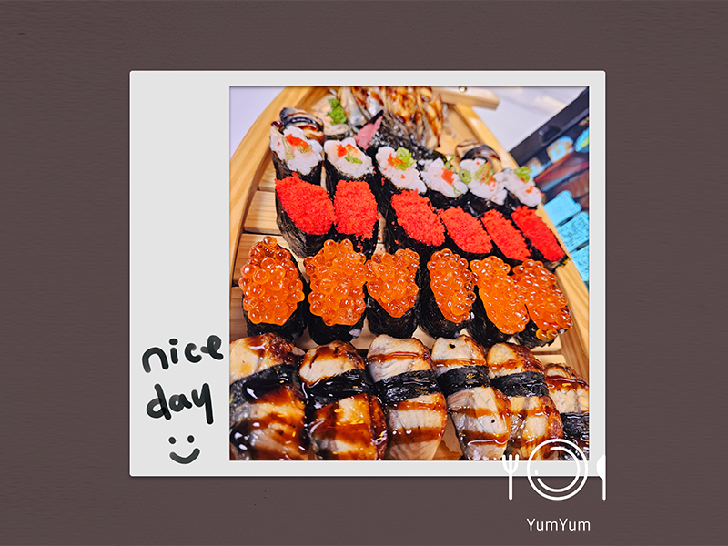 Colorful maki roll assortment at Pakusan Sushi & Grill, a Japanese Restaurant in Chandler