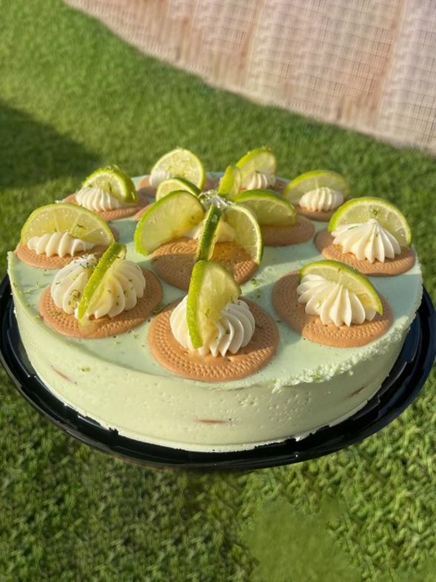Lime Cheesecake topped with Cookies and Cream at Panadería Corona, a Mexican Style Restaurant in Houston