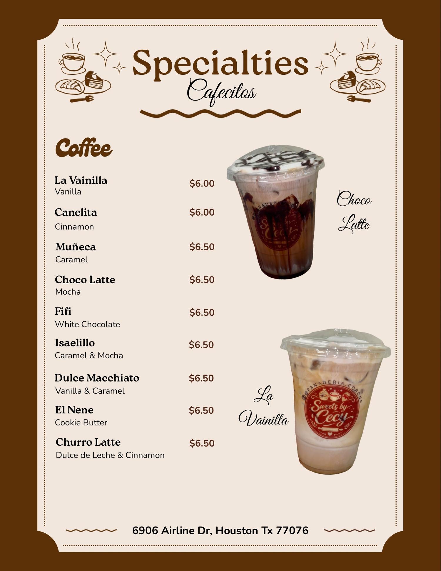 Restaurant menu 2, detailed description provided below