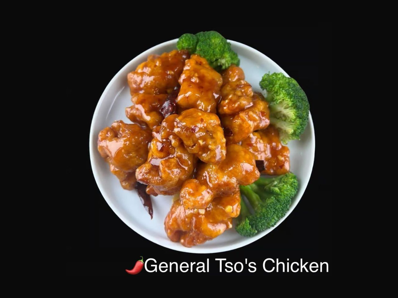 General Tso's chicken with broccoli at Pan Pann, a Chinese Restaurant in Livonia