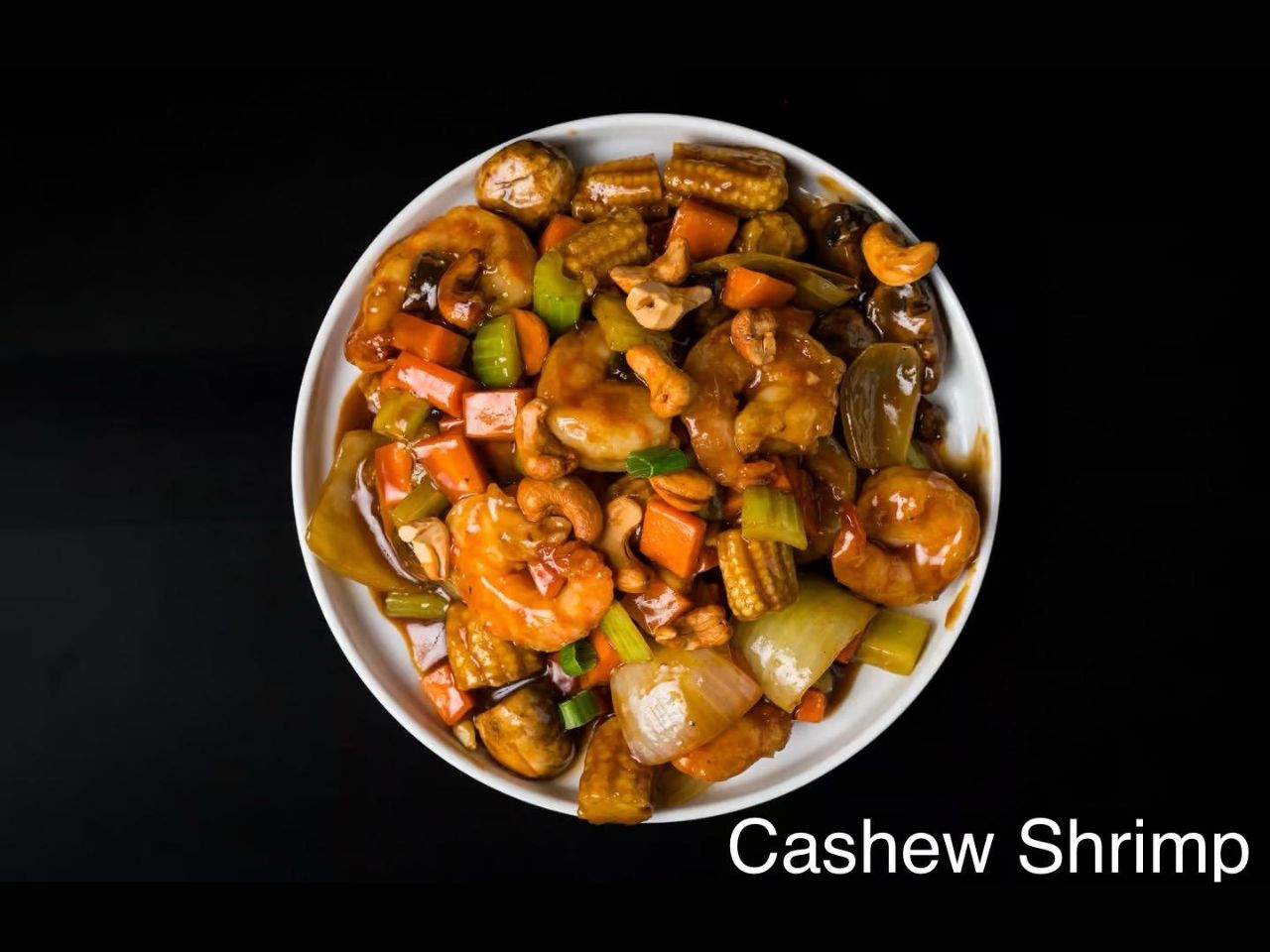 Cashew shrimp with mixed veggies at Pan Pann, a Chinese Restaurant in Livonia