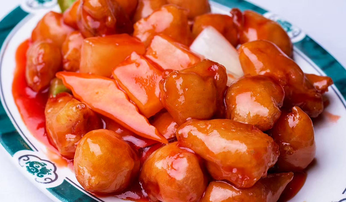 Peacock-Chinese-Restaurant-Sweet & Sour-Pork-Anderson Sweet & Sour Pork at Peacock Chinese Restaurant,a Chinese Restaurant in Anderson