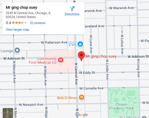 Location, 3549 N Central Ave, Chicago, IL 60634, United States