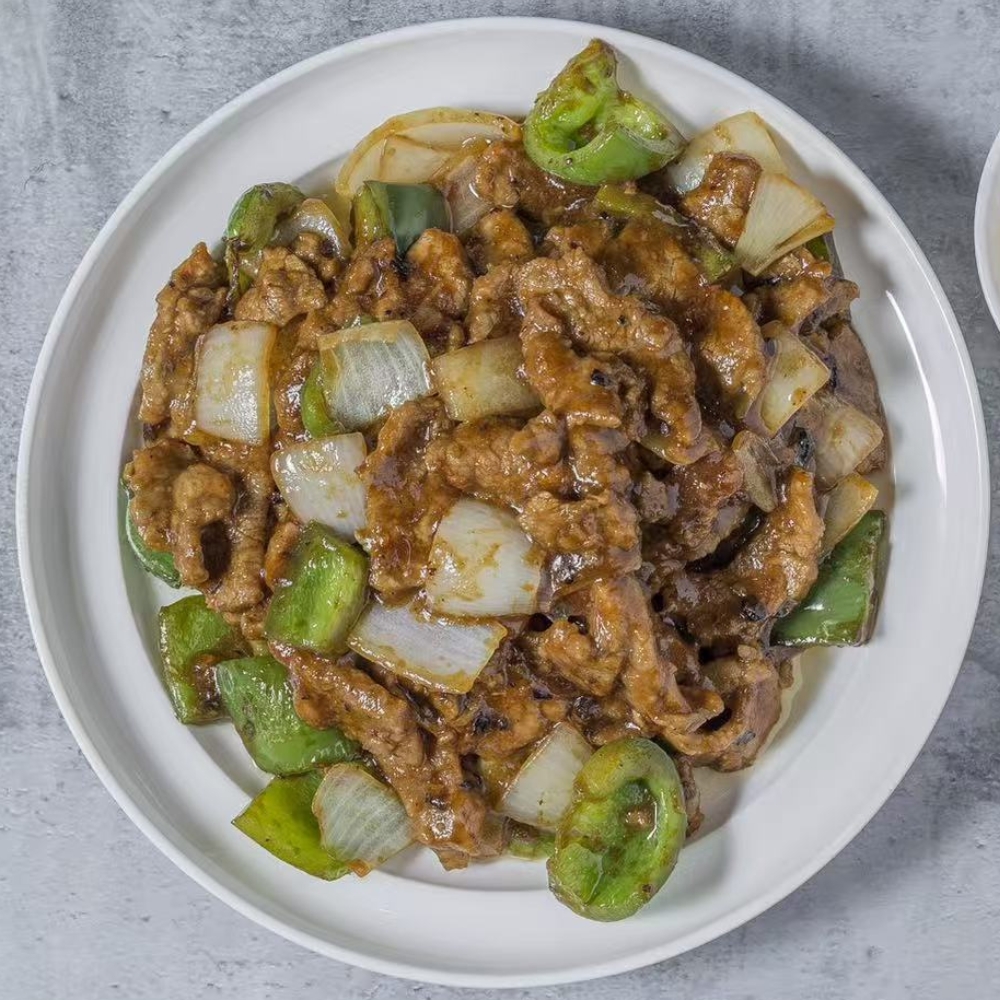 Pepper steak at Mr ging chop suey, a Chinese restaurant in Chicago