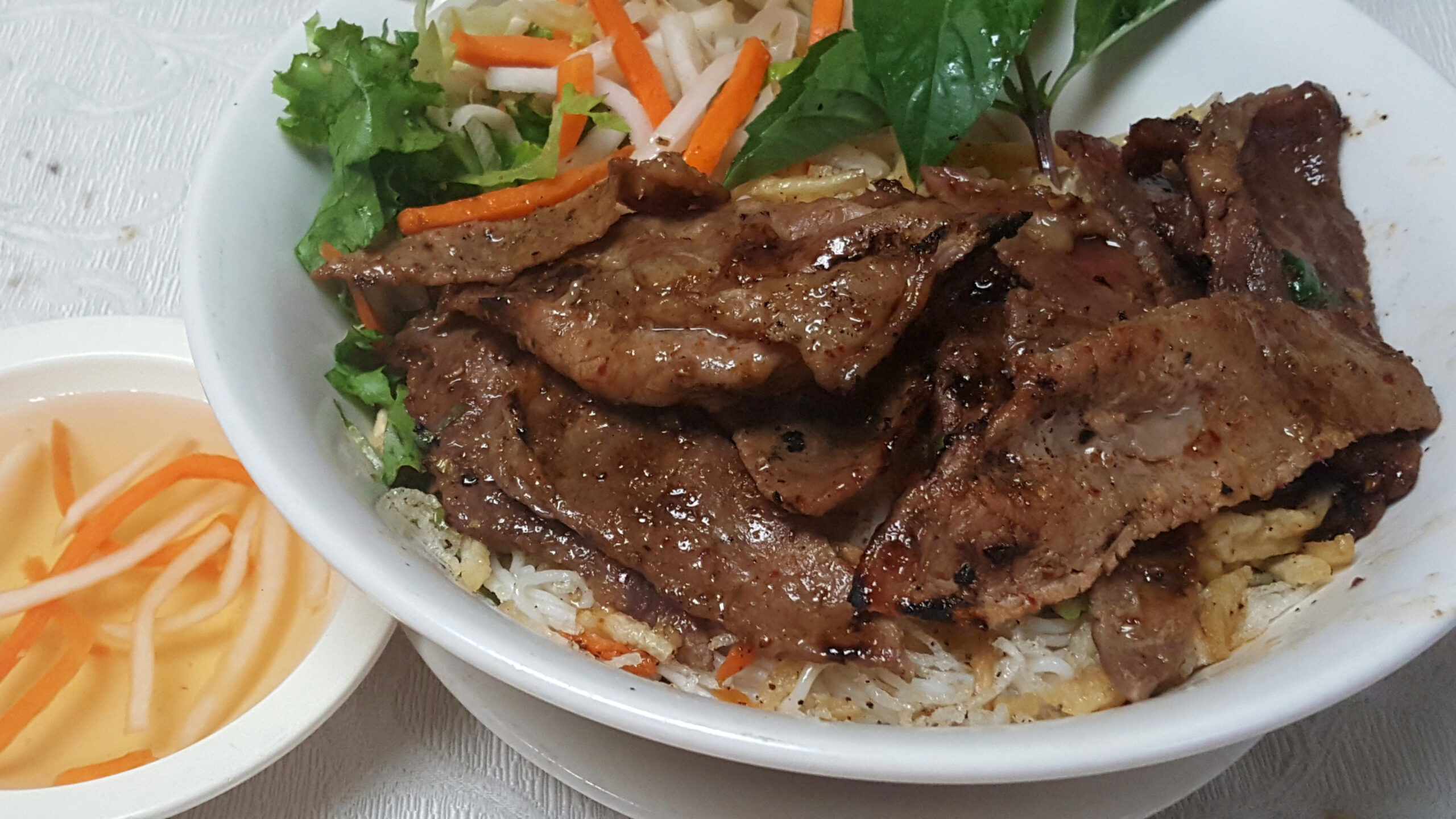 Grilled Pork with Rice Vermicelli at Pho & Banh Mi Saigonese, Vietnamese Restaurant in Wheaton