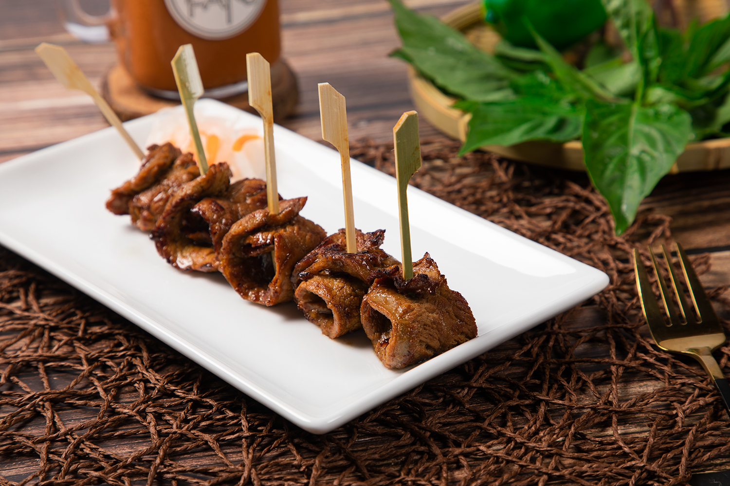 Grilled Beef Skewers at Pho Fans, Vietnamese Restaurant in Smithtown