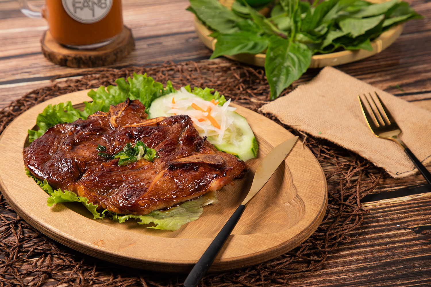 Grilled Pork Chop at Pho Fans, Vietnamese Restaurant in Smithtown
