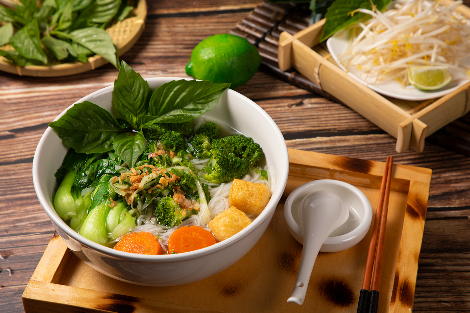 Vegetarian Pho at Pho Fans, Vietnamese Restaurant in Smithtown