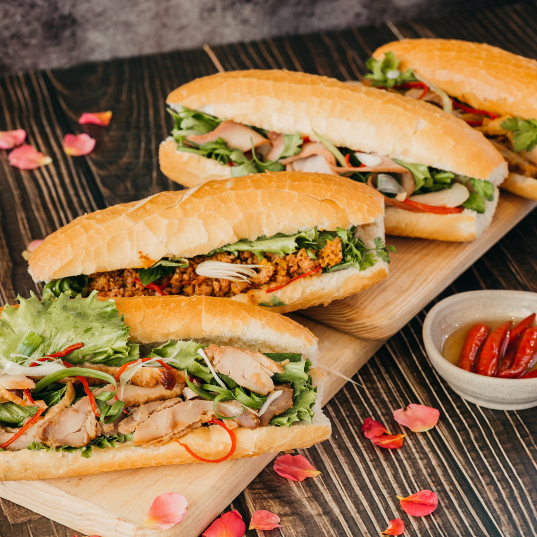 Pho-Plus-1-Vietnamese-restaurant-Banh-Mi-Oklahoma-City Banh Mi - Crusty baguette stuffed with fillings, herbs, and pickled veggies at Pho Plus 1, a Vietnamese restaurant in Oklahoma City