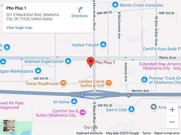 Location, 201 S MacArthur Blvd, Oklahoma City, OK 73128