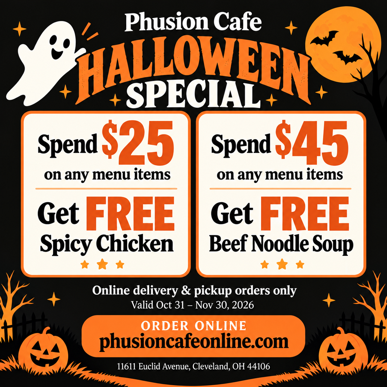 Crab N Go seafood platter promo - 10% off online orders $45+ at Liverpool, NY location.