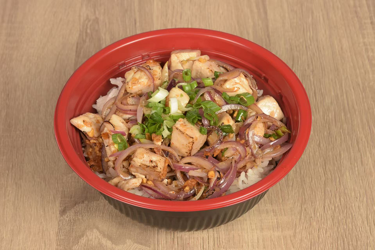 Garlic albacore bowl at Poke Boat，a Hawaiian Restaurant in Ontario