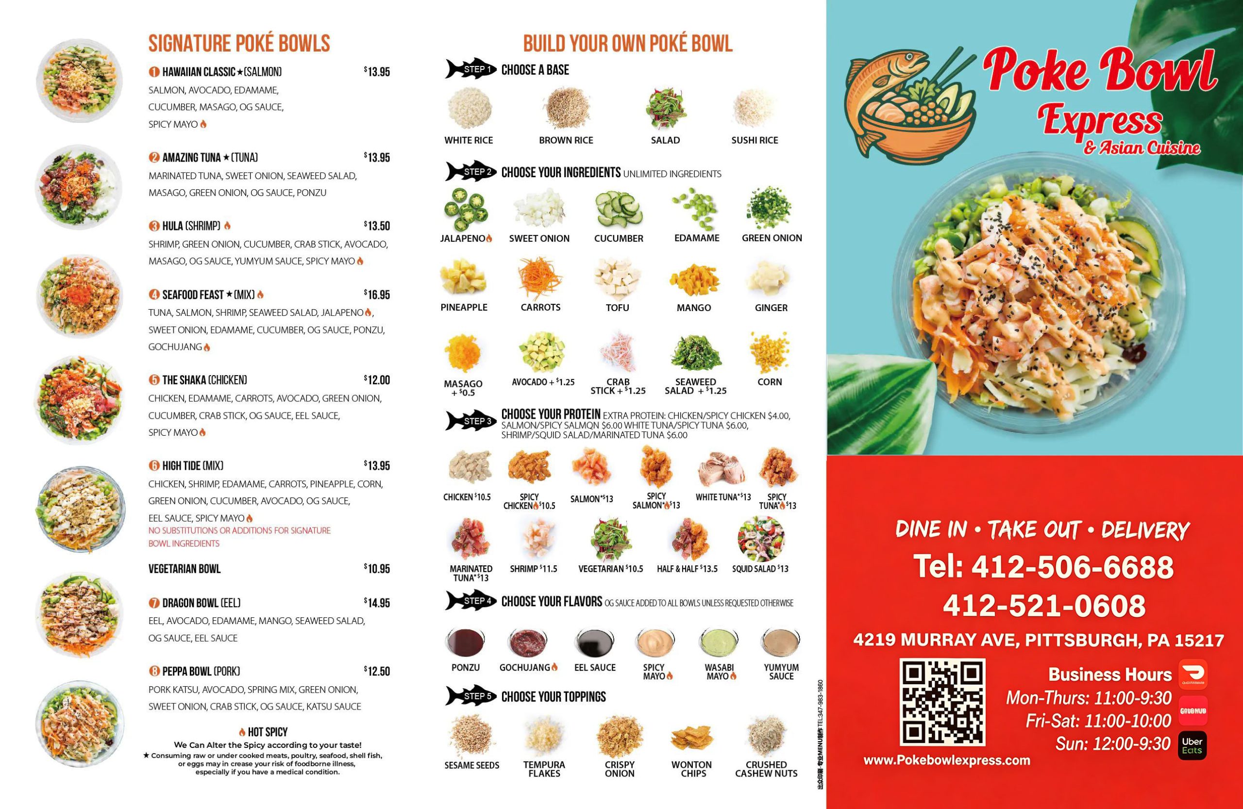 Restaurant menu 1, detailed description provided below