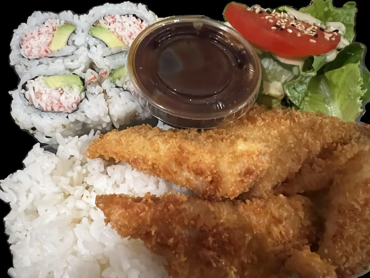 Sushi & Tonkatsu Bento at Poke Kitchen，a Poke Bowl and Sushi Restaurant in San Leandro