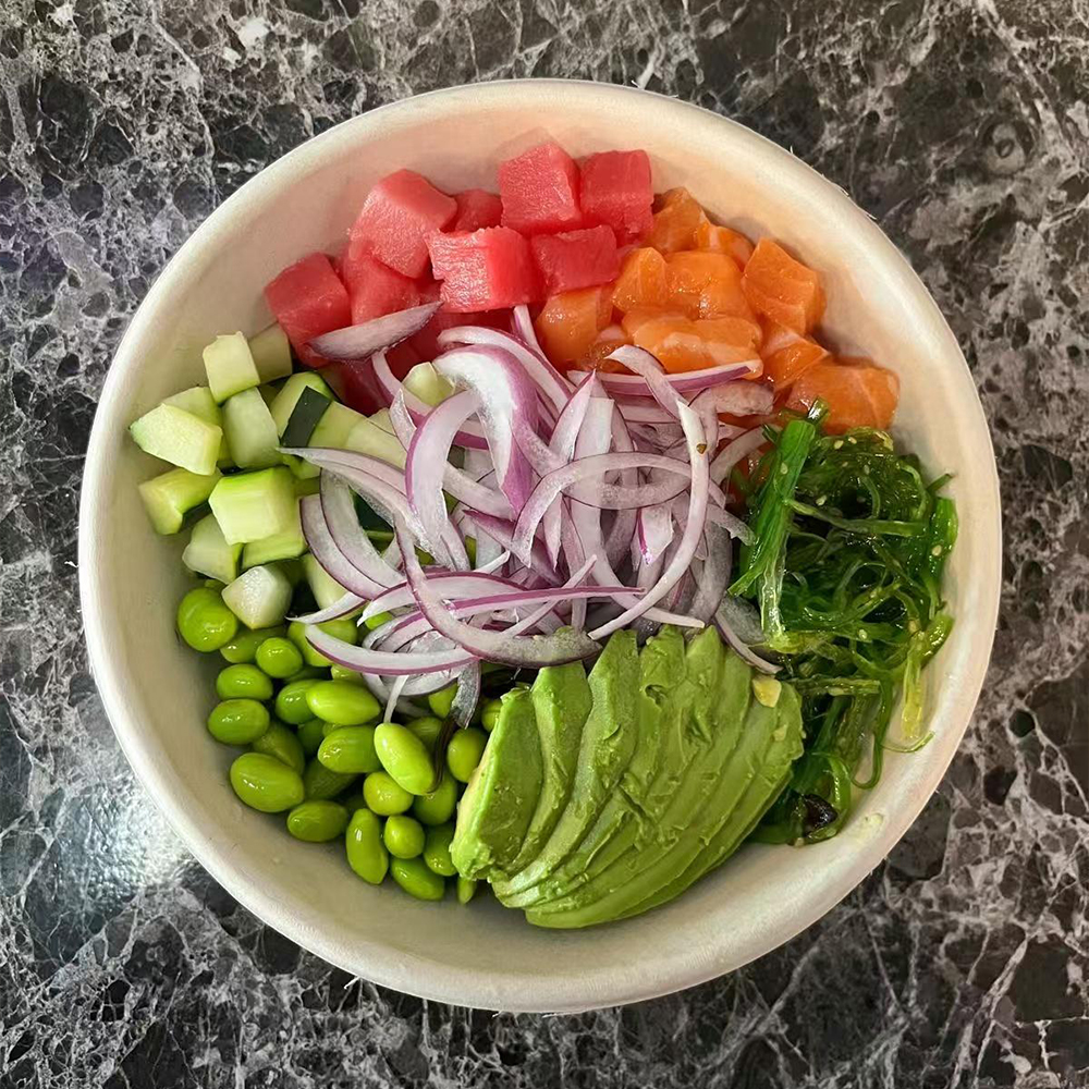 Poke bowl at Poke Star Poke Bowl Restaurant in Township