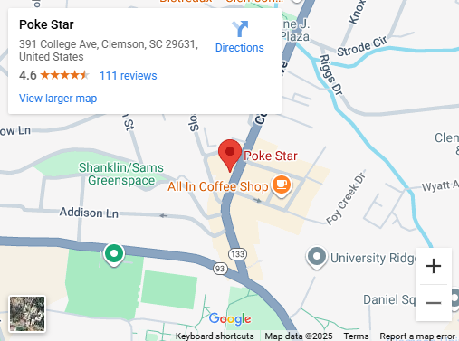 Location, 391 College Ave, Clemson, SC 29631, United States