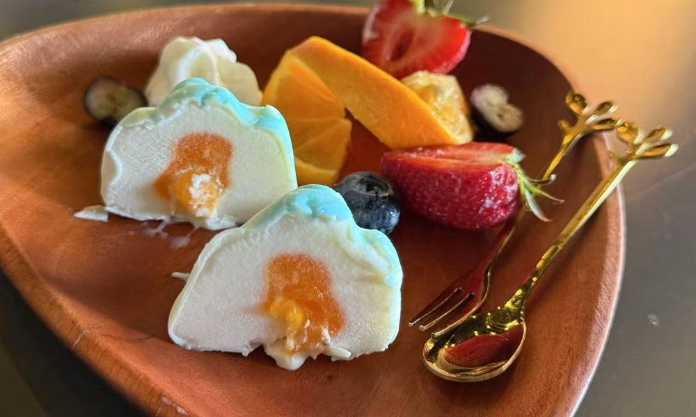 Fruit Tart A dessert with fruit and cream at Pop Ice Cream, a Dessert Shop restaurant in Bonita Springs