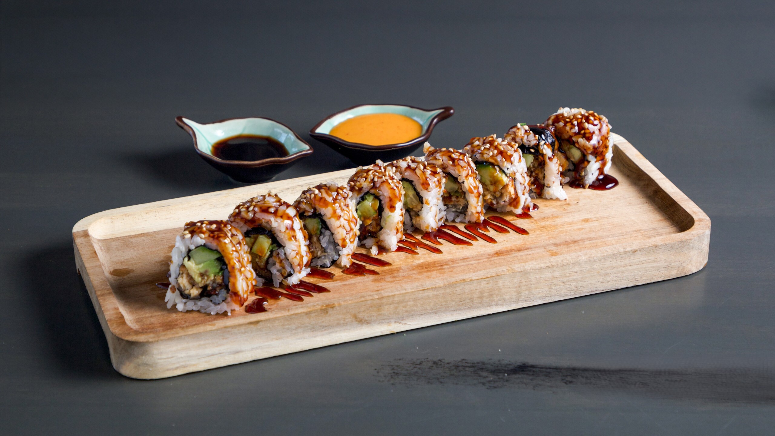 Danicing-Gel-Roll at Pop Onigiri, a Japanese Restaurant in Bonita Springs