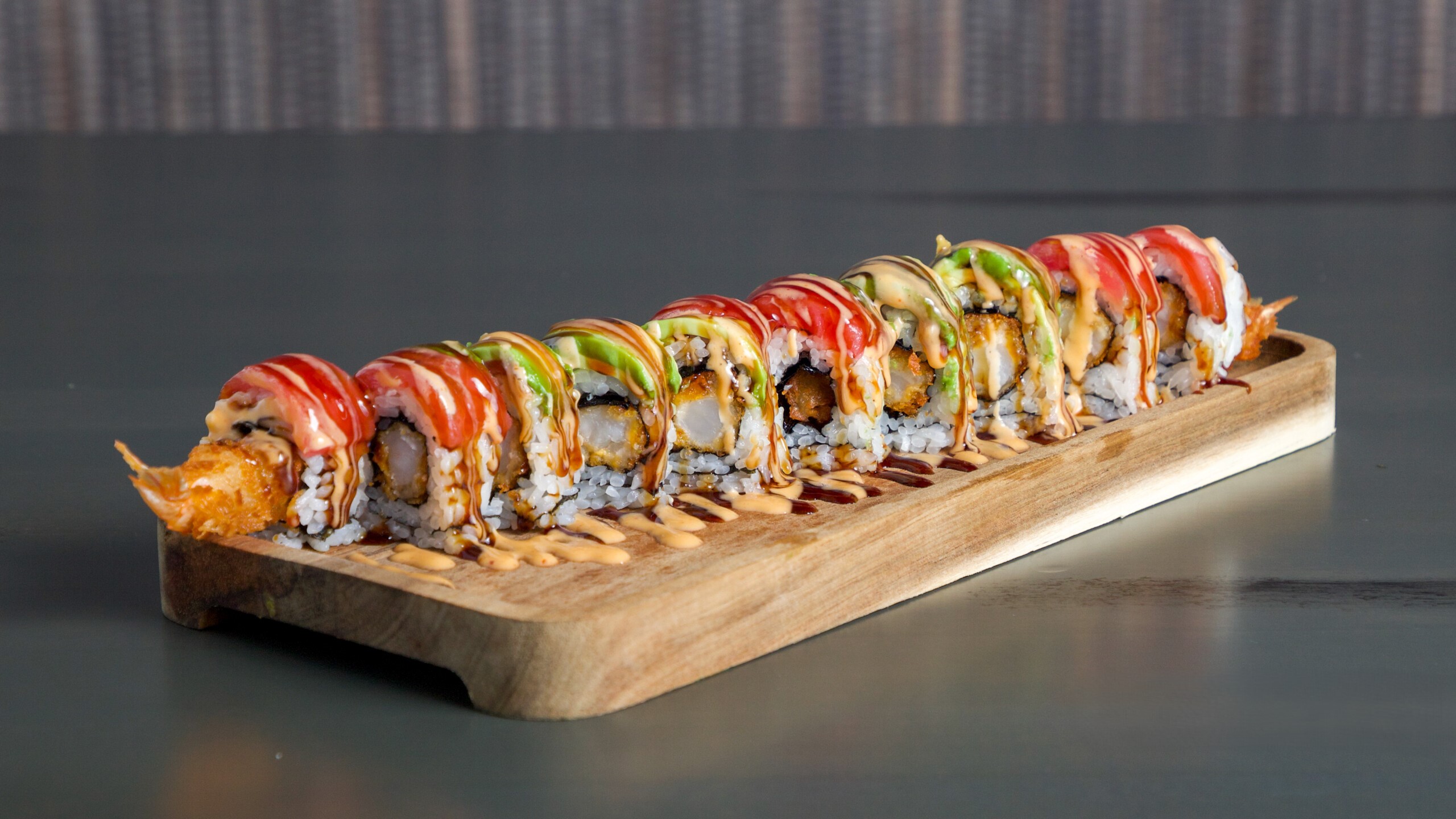 Red-Dragon-Roll at Pop Onigiri, a Japanese Restaurant in Bonita Springs
