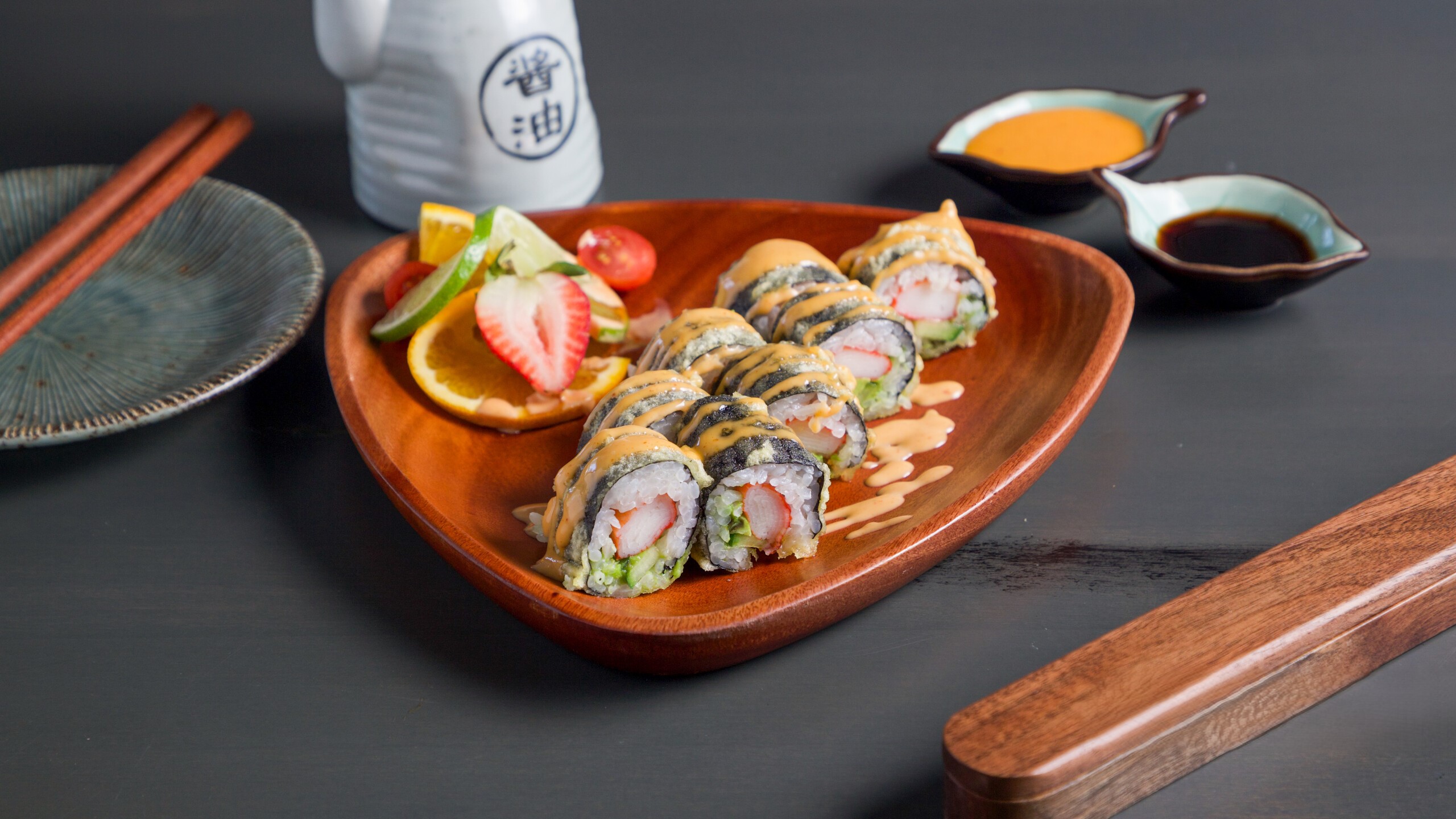 Volcano-Roll at Pop Onigiri, a Japanese Restaurant in Bonita Springs