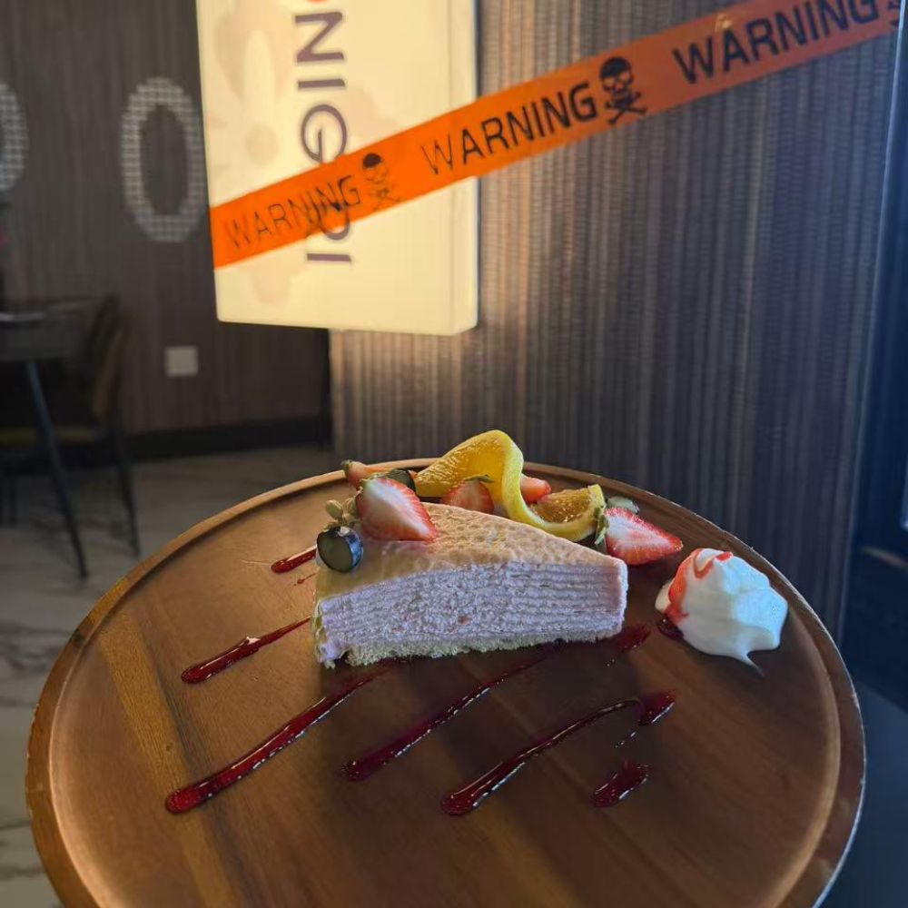 Savory chicken and vegetable fried rice with smiling dipping sauce at Pop Onigiri, a Japanese Restaurant in Bonita Springs