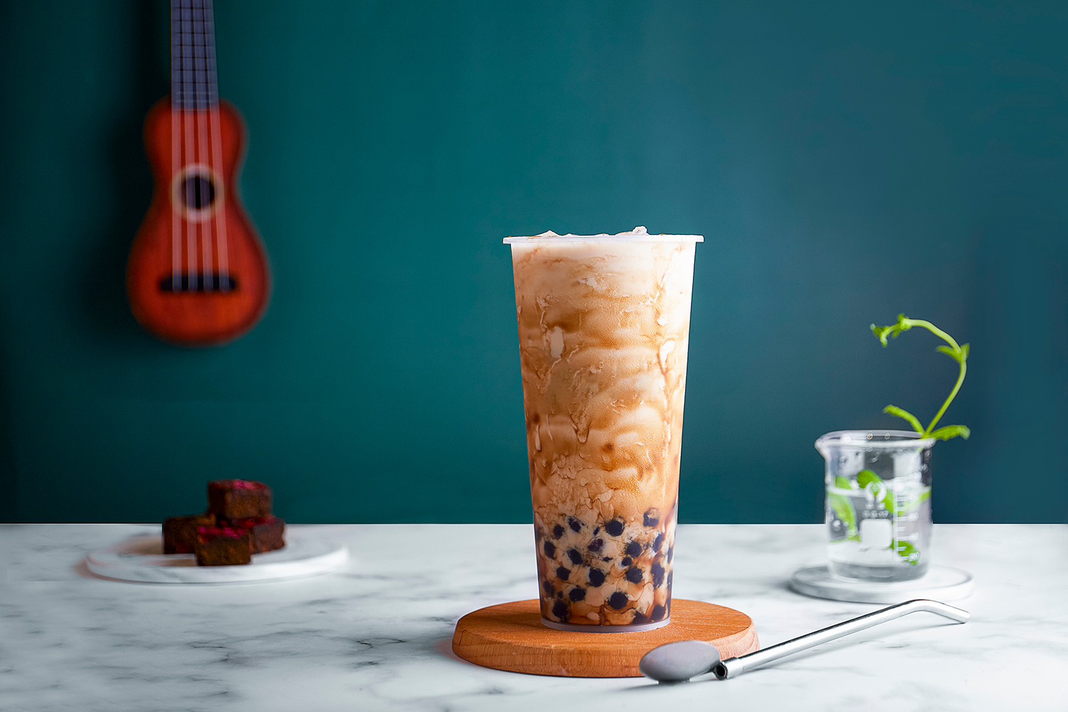 Tiger milk tea at Pop Tea Creamery，a Bubble Tea Shop in Philadelphia