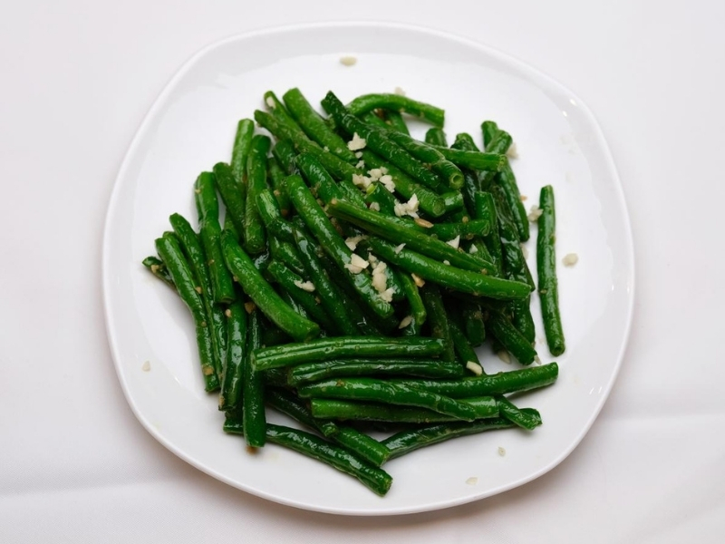 Stir‑fried green beans with garlic at Prince Dumpling, a Chinese Restaurant in Rosemead