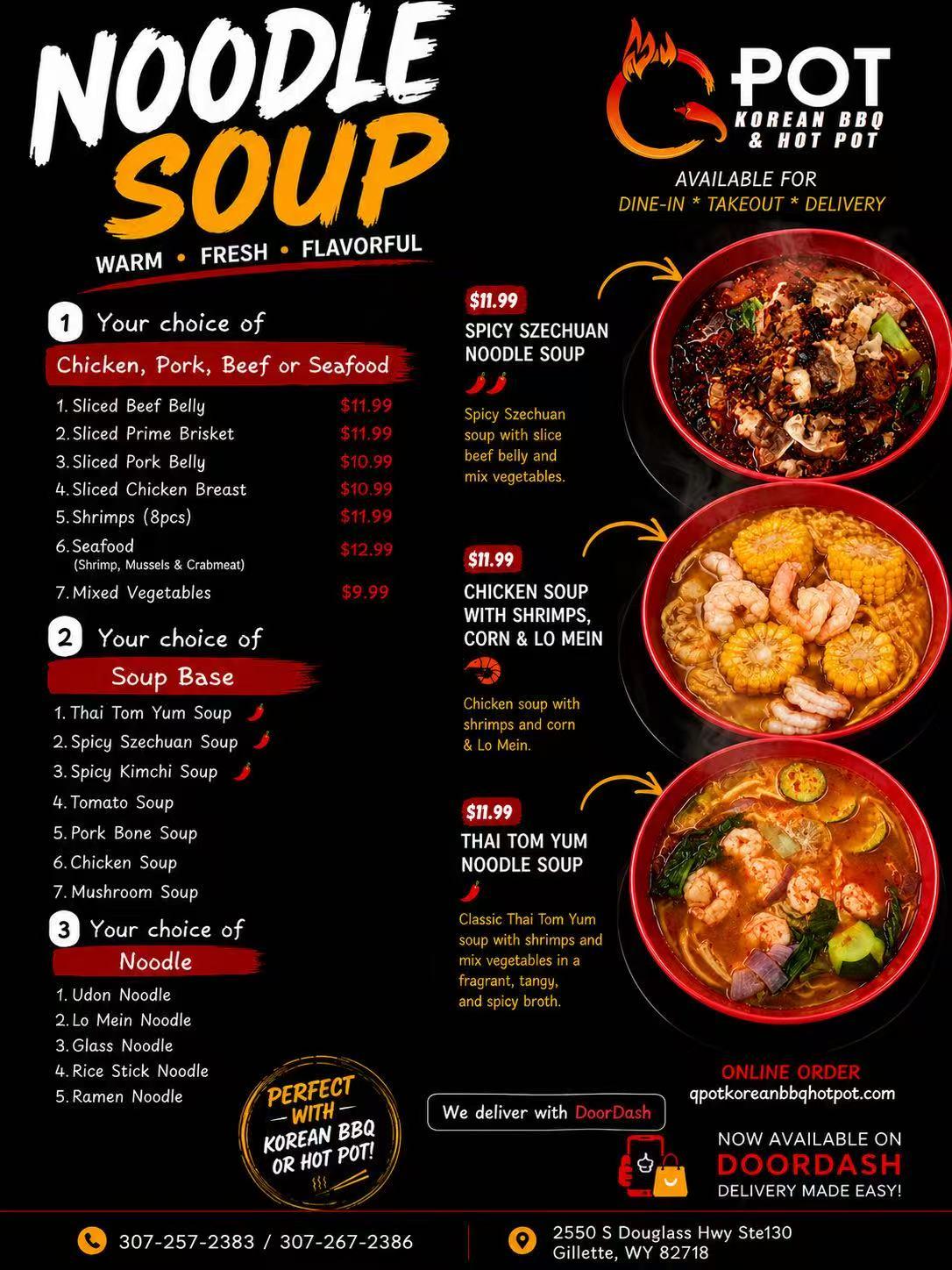 Restaurant menu 1, detailed description provided below