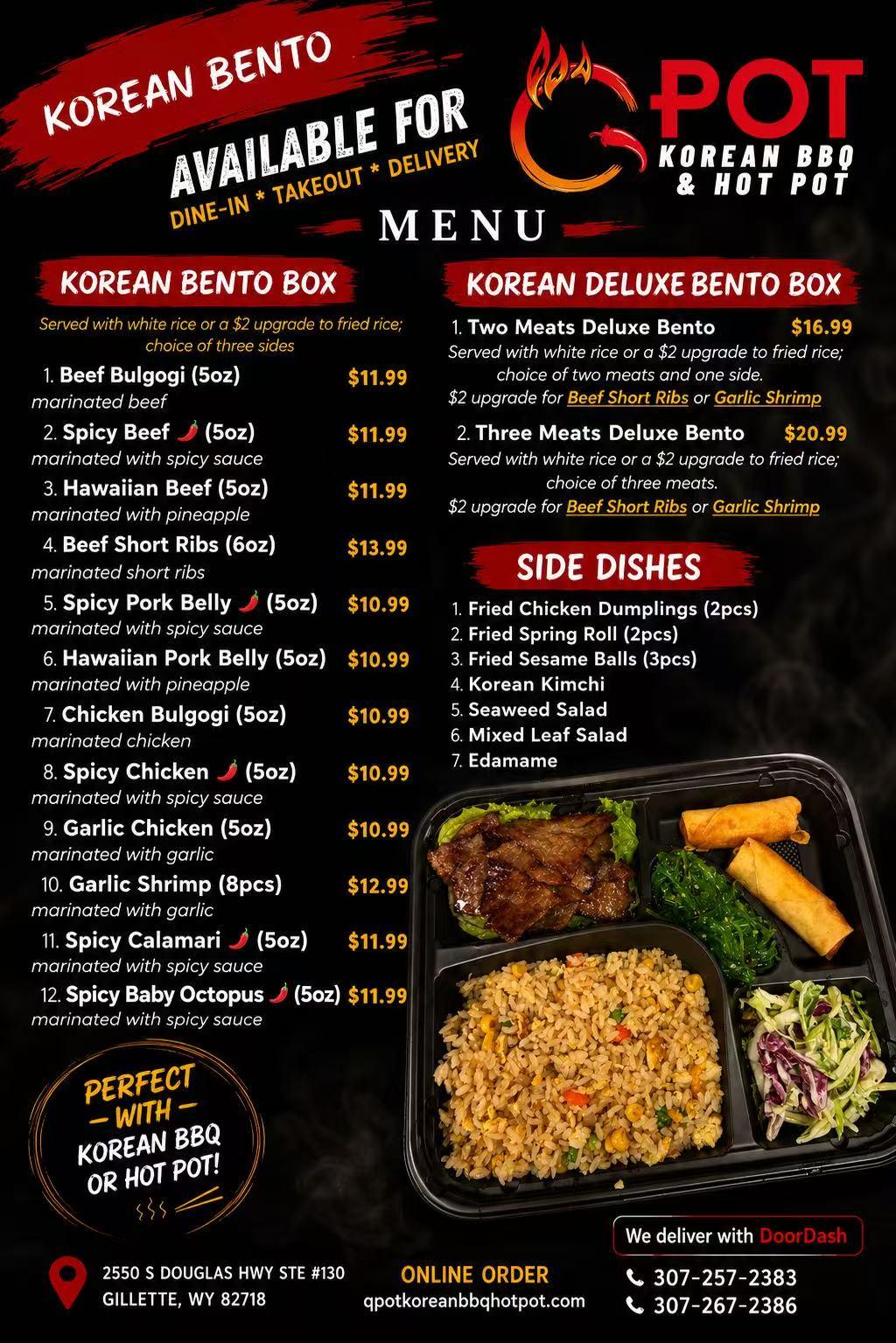 Restaurant menu 2, detailed description provided below