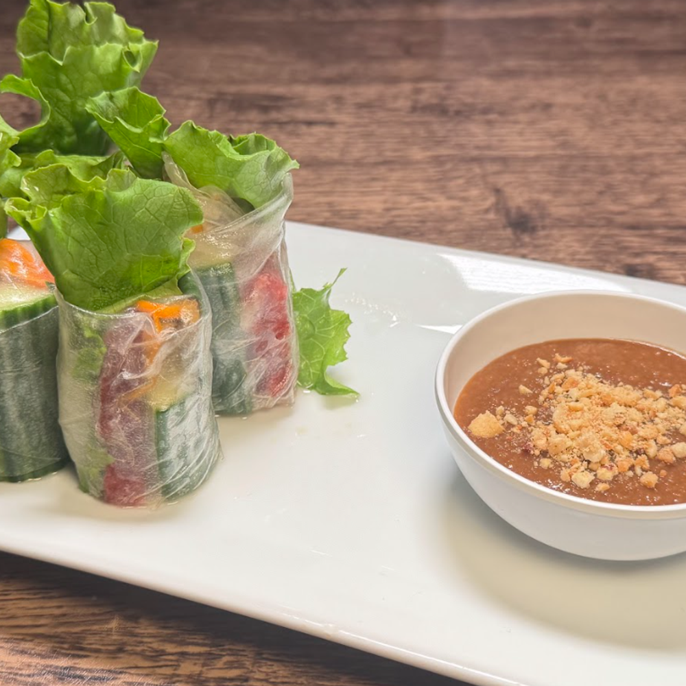 Grilled Pork Meatballs Spring Rolls at Quan Pho, Vietnamese Restaurant in Saugus
