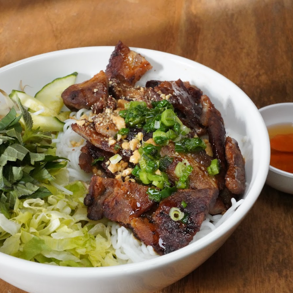 Grilled Slice Pork Vermicelli at Quan Pho, Vietnamese Restaurant in Saugus
