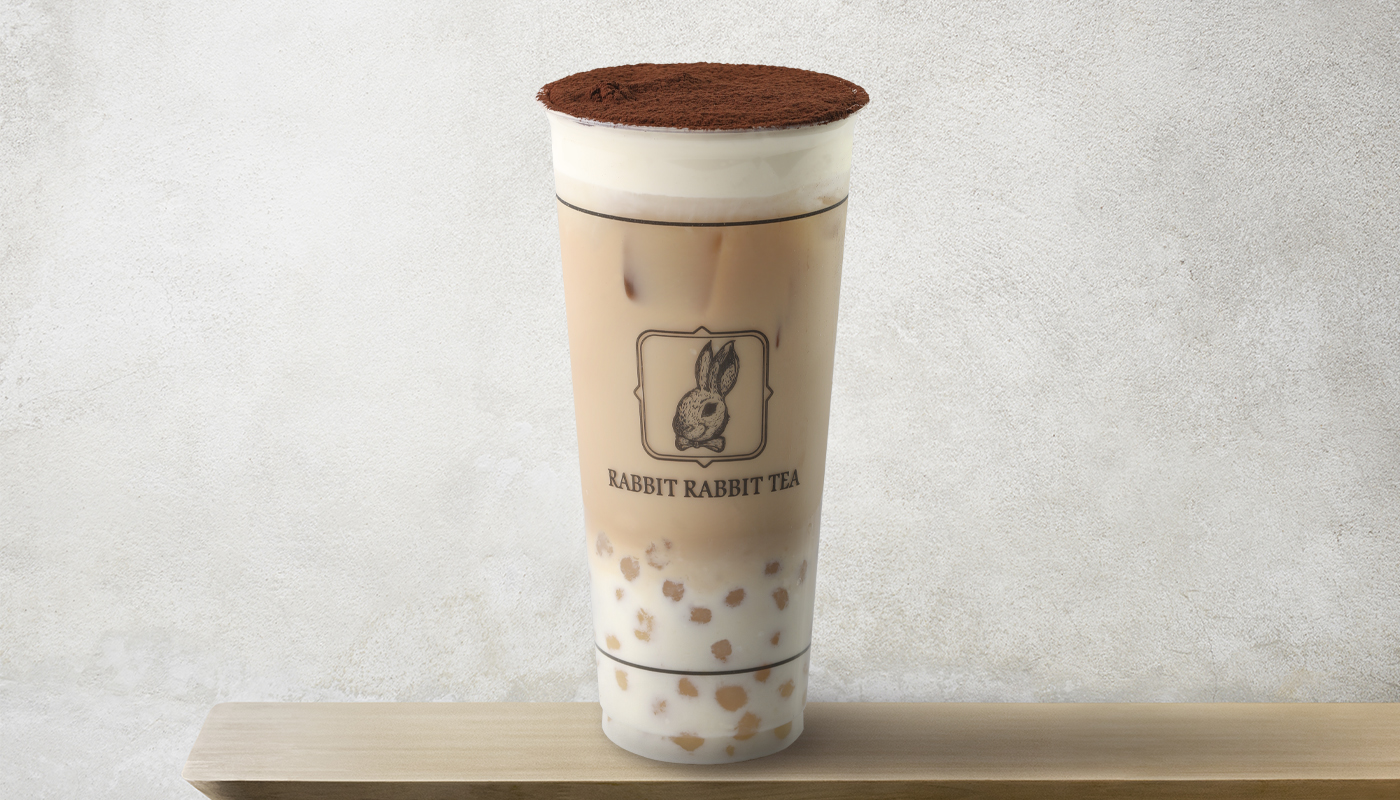 Tiramisu - flavored boba milk tea at Rabbit Rabbit Tea Seattle, a Bubble Tea Store in Seattle