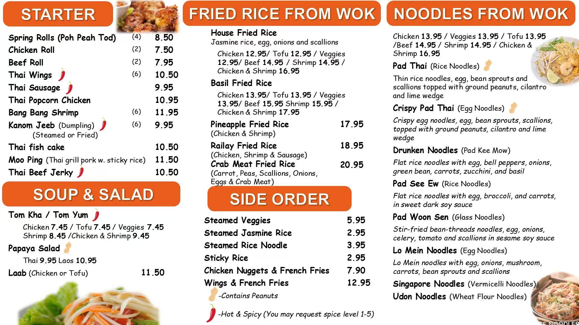 Pad Thai with shrimp, egg, and lime at Railay Thai Express, a Thai restaurant in Pineville, NC