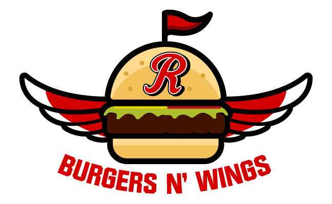 This is the restaurant logo at R Burger N Wings, a Fast Food restaurant in Bradenton