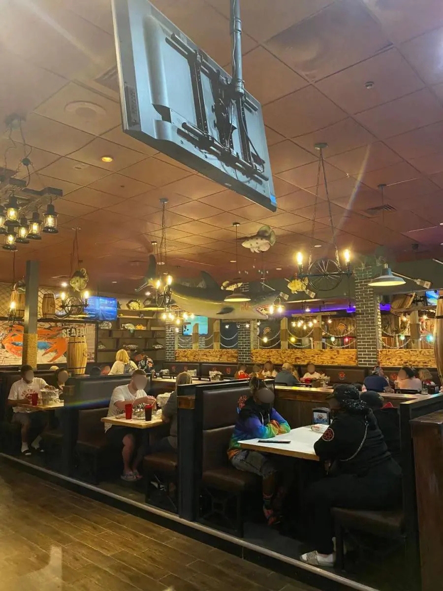 Interior of Red Crab seafood restaurant at Red Crab, an Seafood Restaurant in Port St. Lucie.