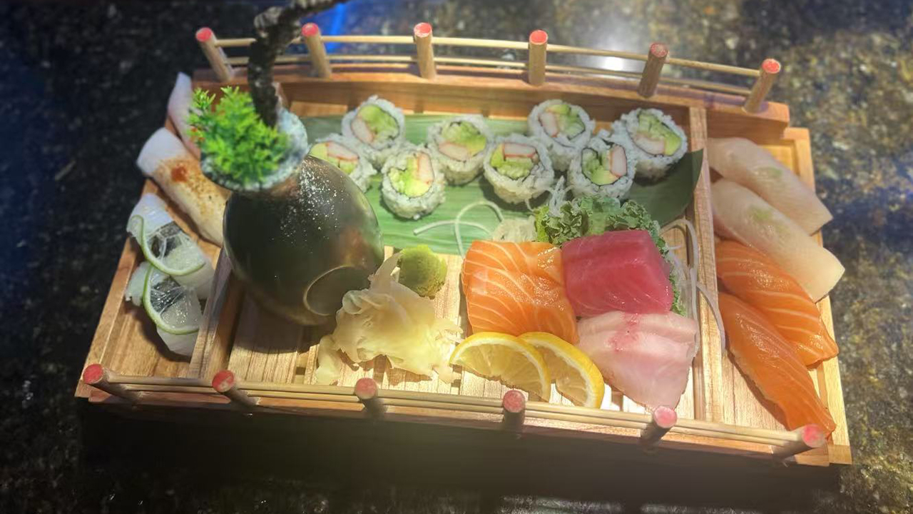 Sushi Platter at Redfish Asian Bistro Asian Restaurant in Arlington
