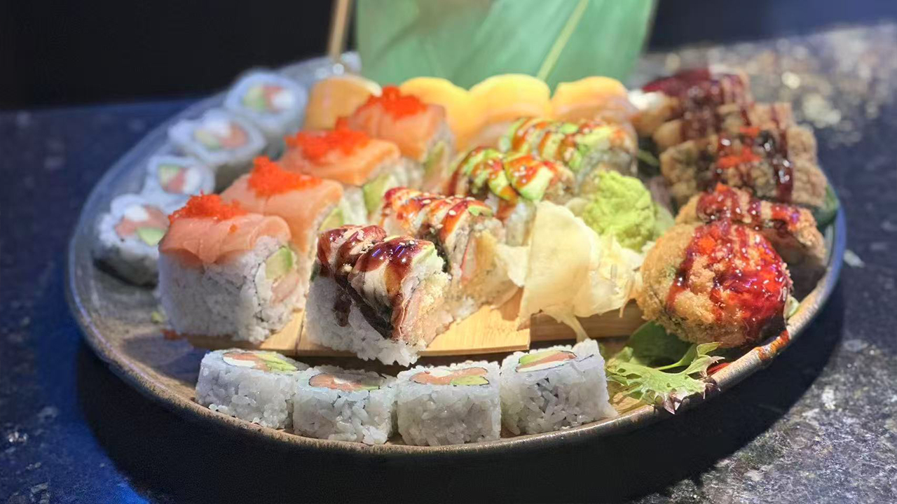 Mixed Sushi Plate at Redfish Asian Bistro Asian Restaurant in Arlington