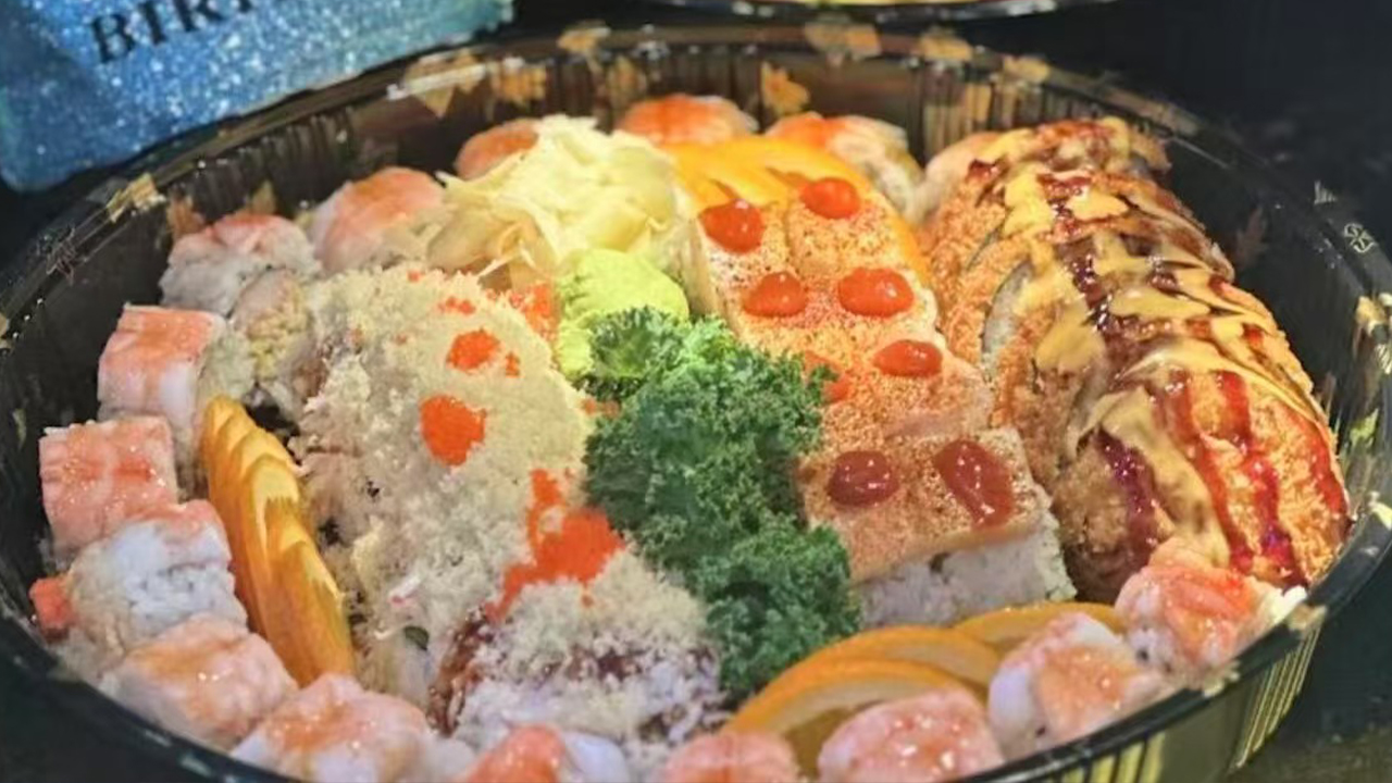 Sushi Combination Bowl at Redfish Asian Bistro Asian Restaurant in Arlington