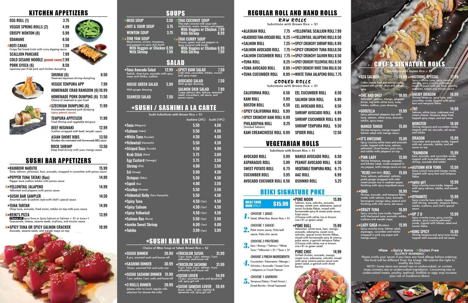 Restaurant menu 1