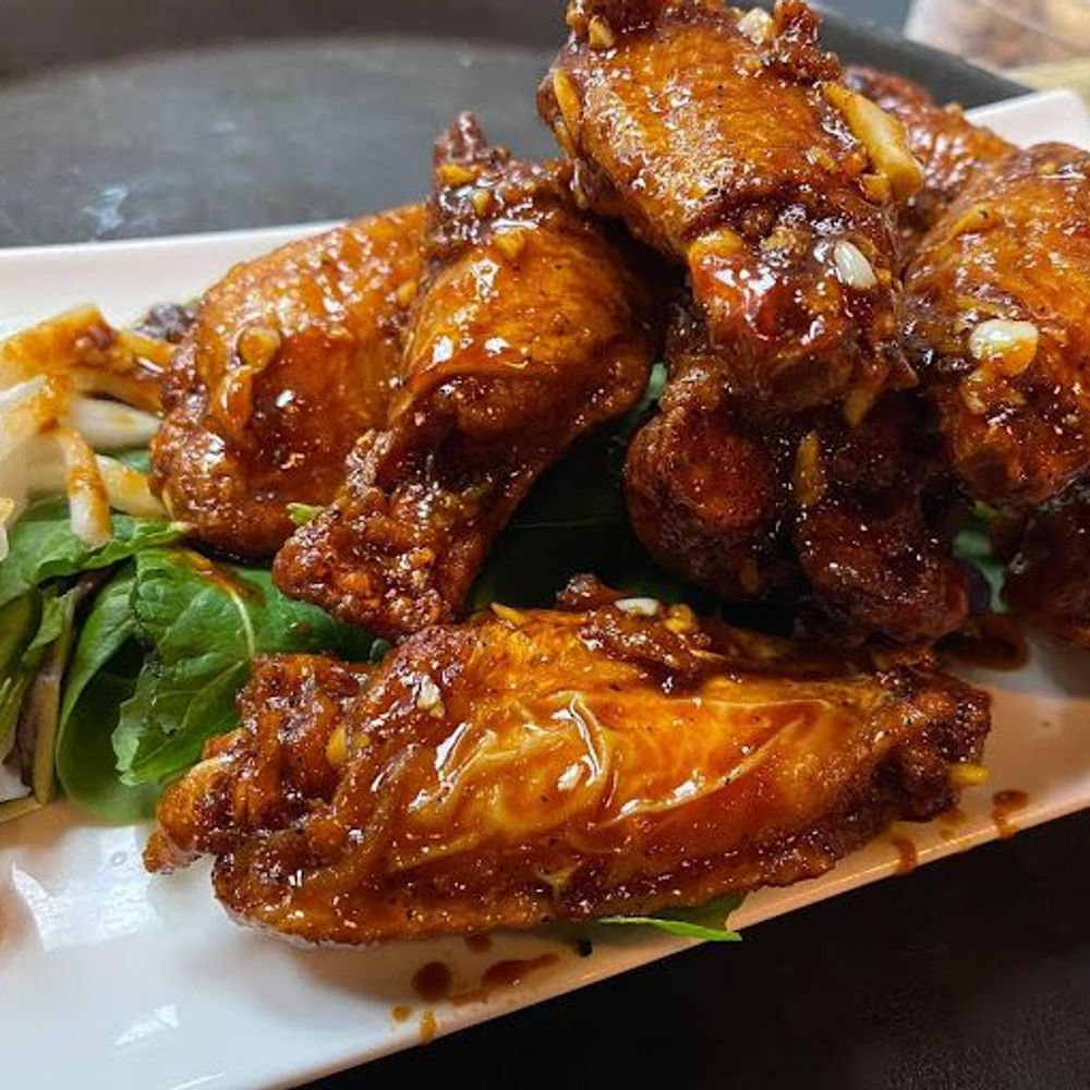 Garlic Soy Glazed Chicken Wings at Rice Bistro, Asian Restaurant in Port Orange