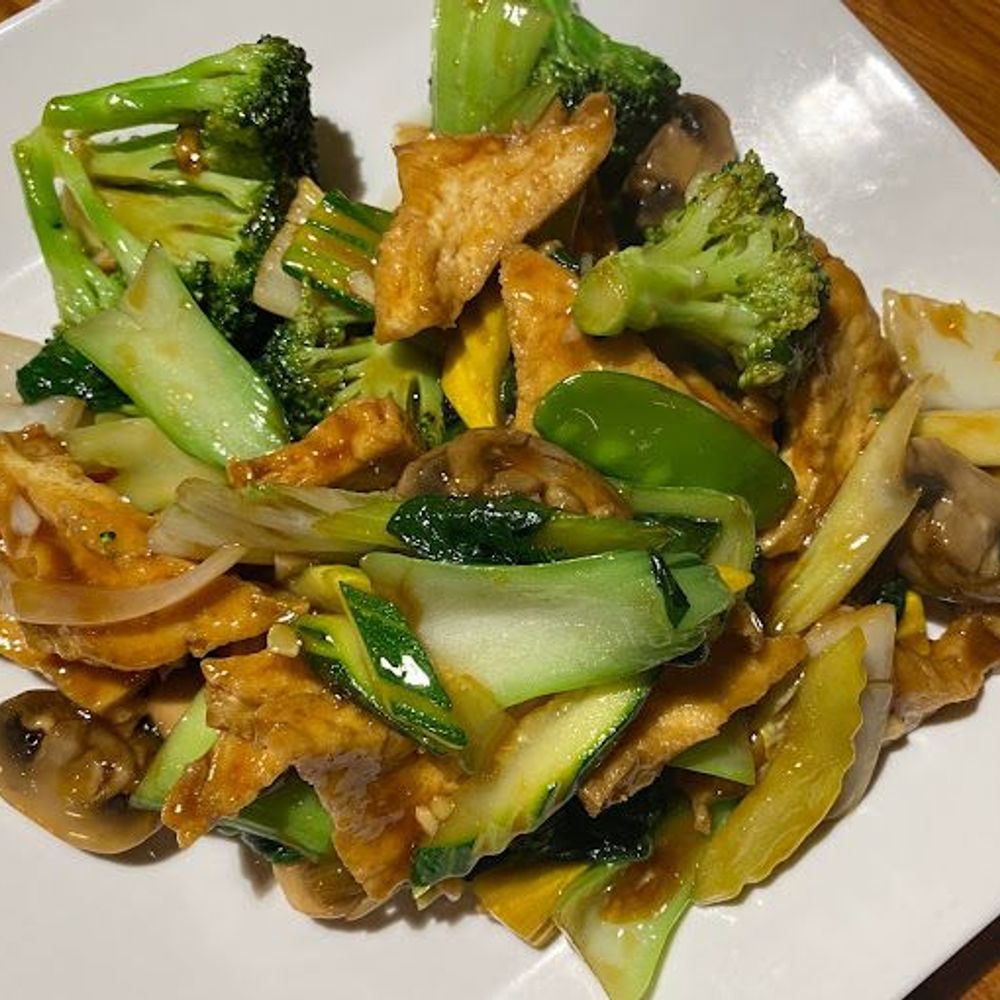 Mixed Vegetable Stir-fry with Tofu at Rice Bistro, Asian Restaurant in Port Orange