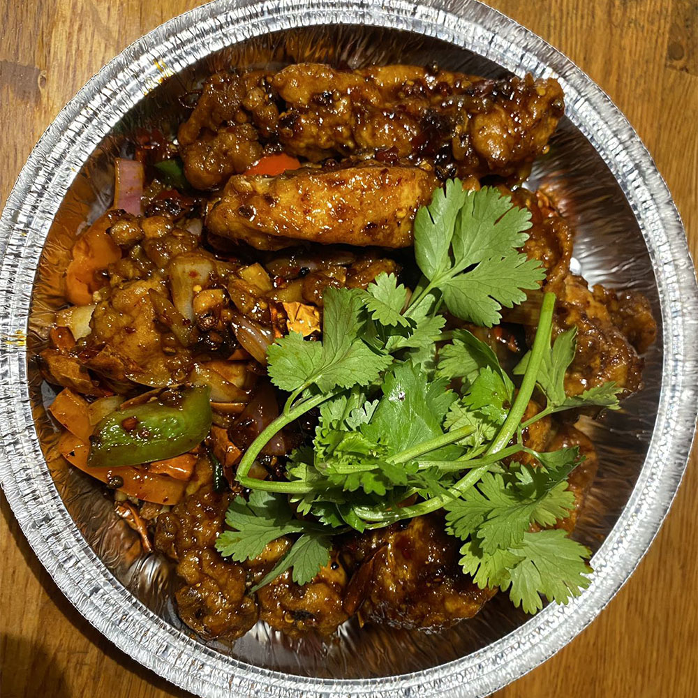 Spicy Szechuan Chicken at Rice Bistro, Asian Restaurant in Port Orange