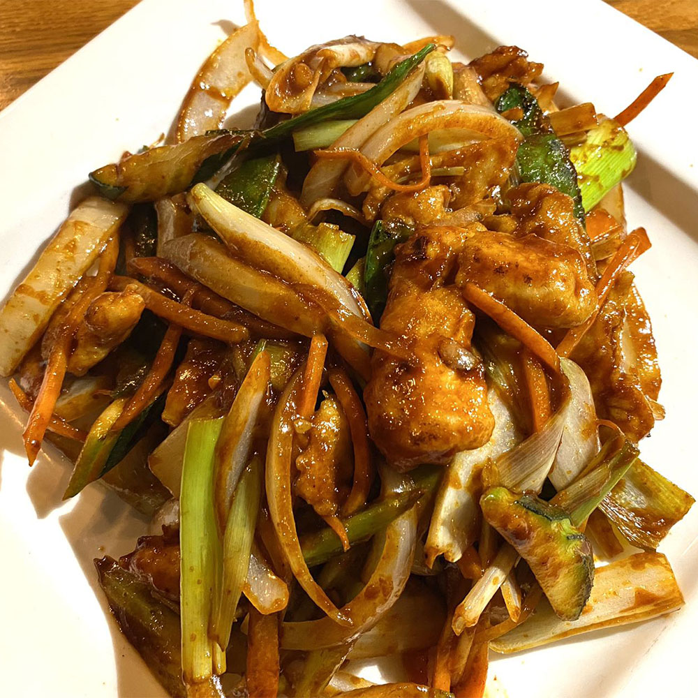 Stir-fried Chicken with Ginger and Scallions at Rice Bistro, Asian Restaurant in Port Orange