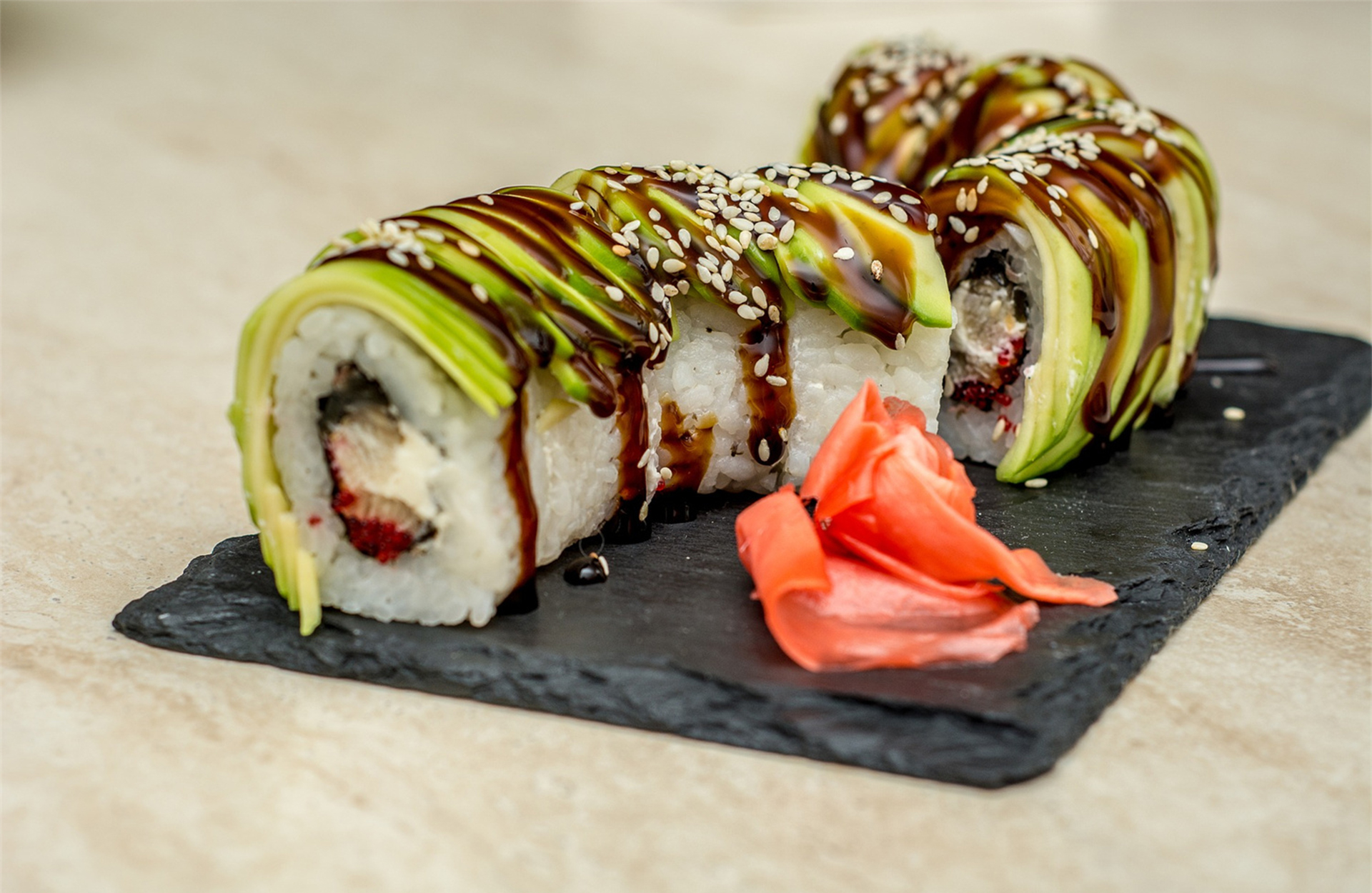 Avocado Roll at Rice Supper Club, Asian Restaurant in Denver
