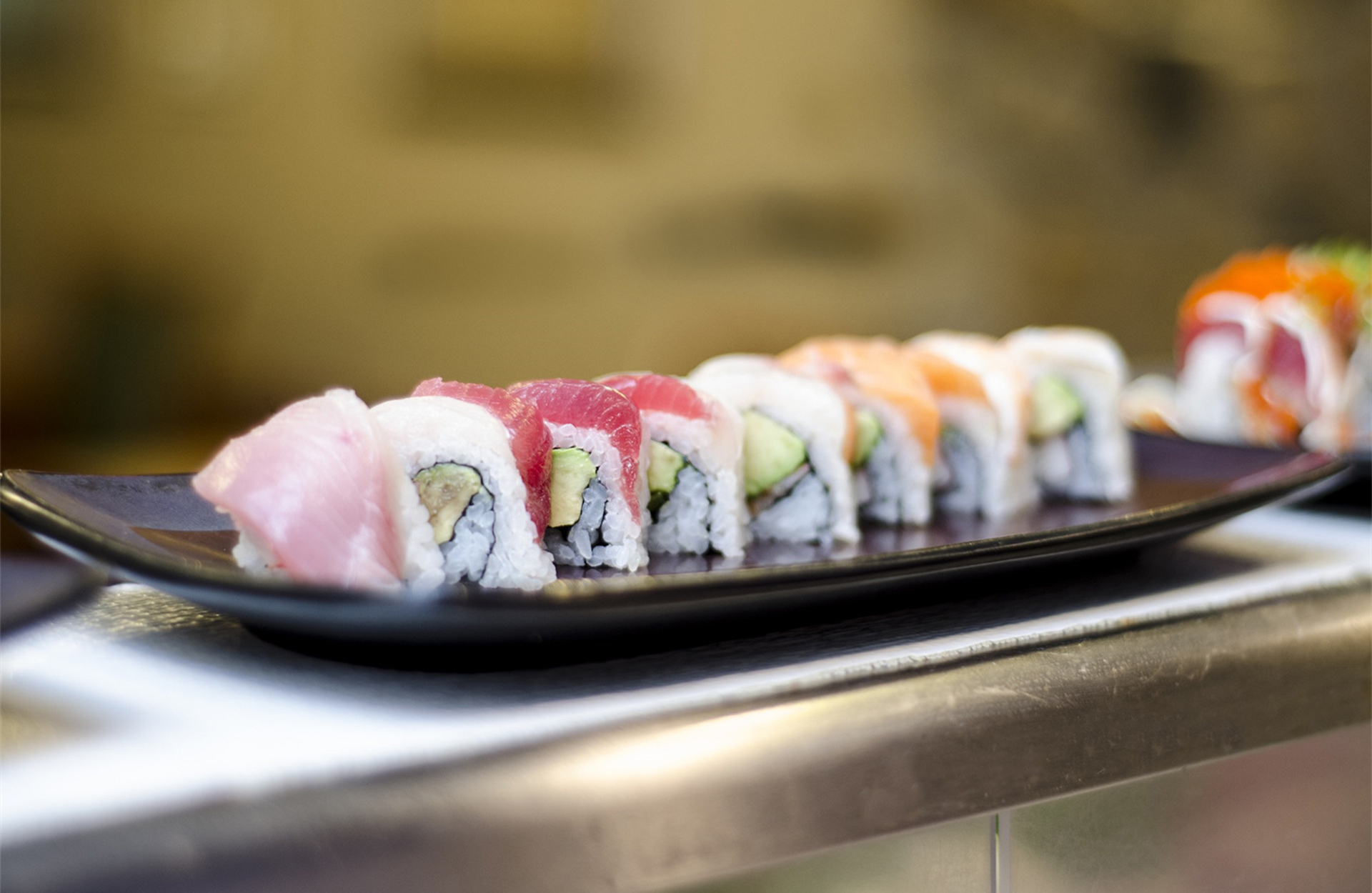 Salmon Roll at Rice Supper Club, Asian Restaurant in Denver