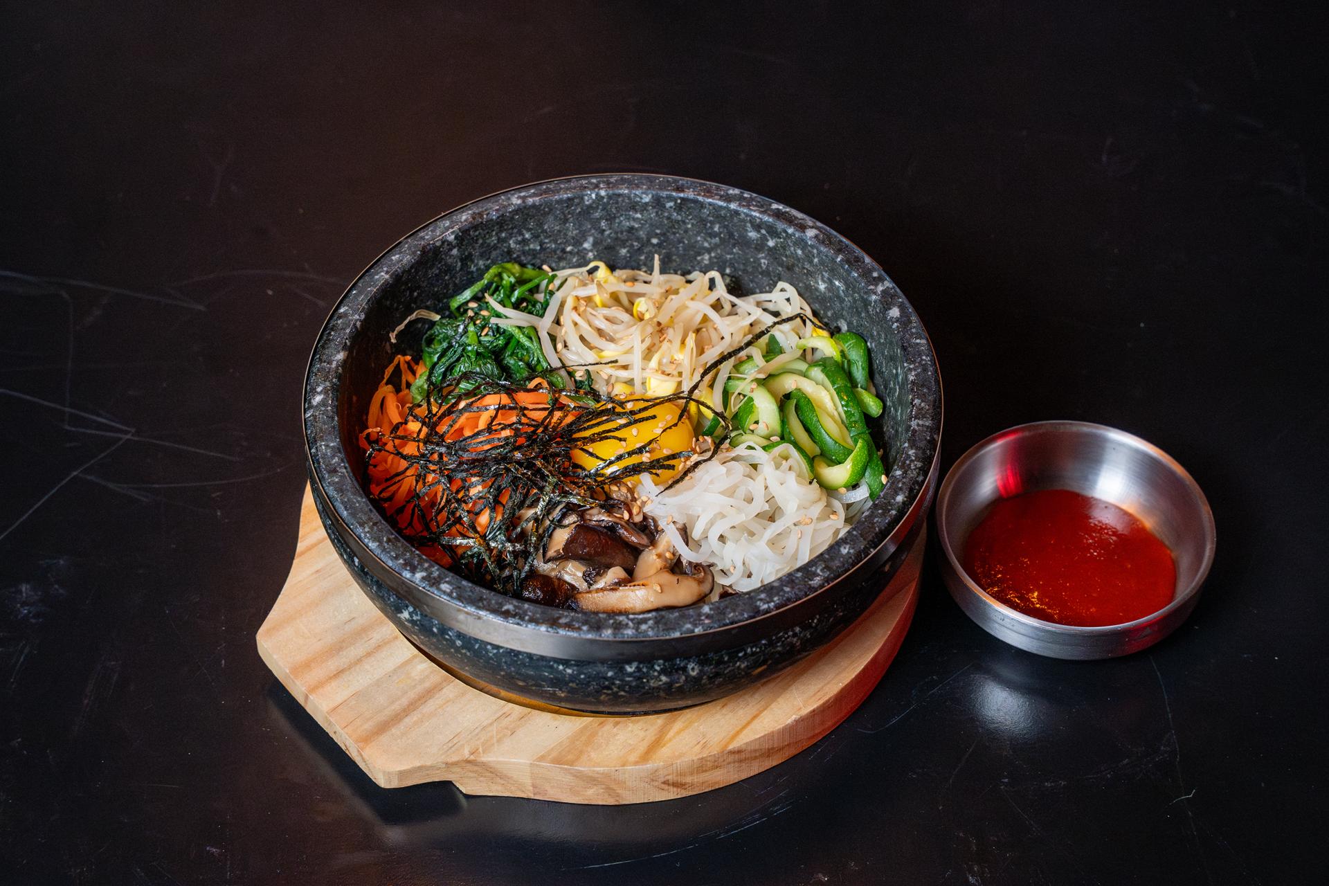Bibimbap With Egg And Vegetables from Rockstar Korean Bbq Chicken, a Korean Style Barbecue Restaurant in Valley Stream
