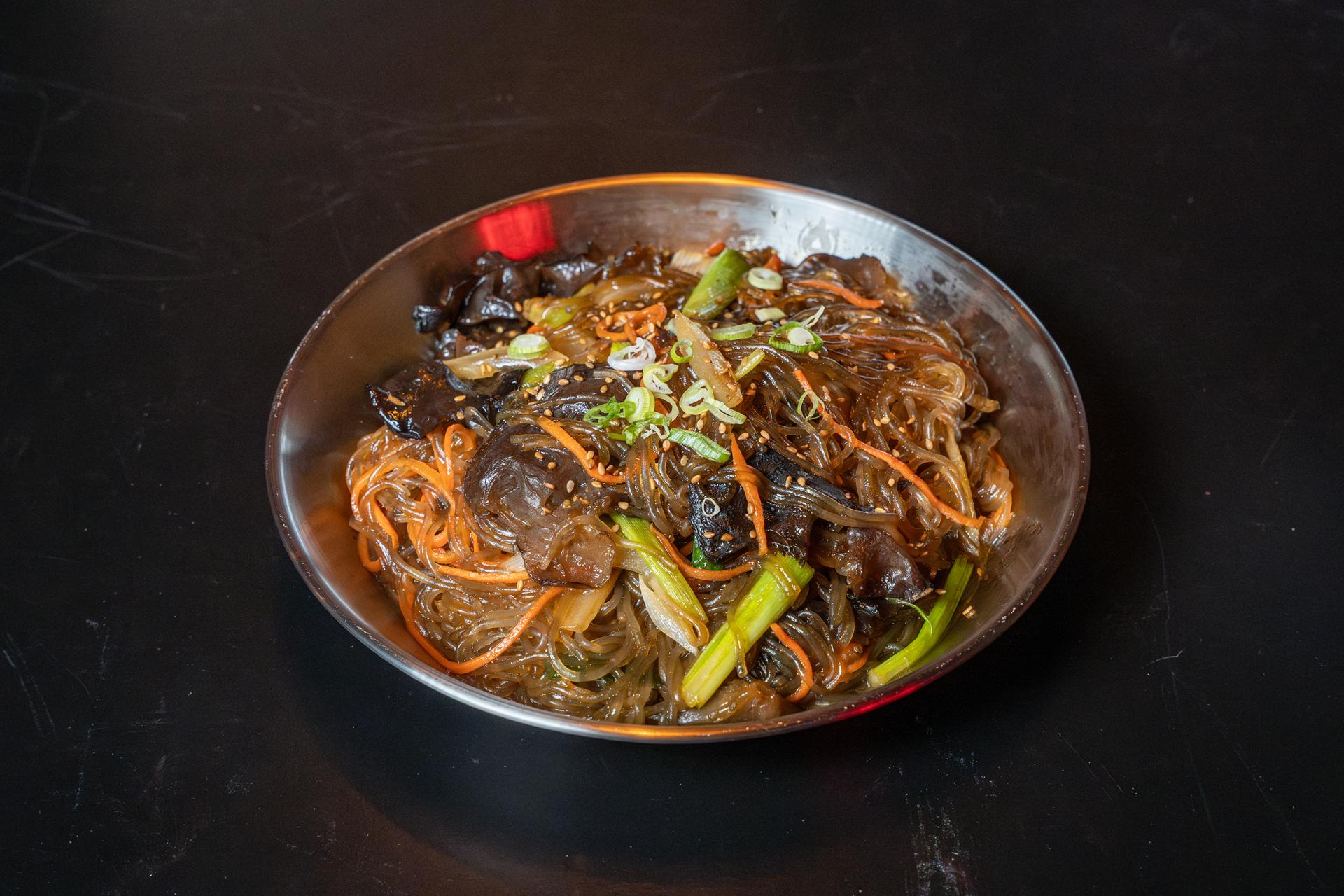 Japchae from Rockstar Korean Bbq Chicken, a Korean Style Barbecue Restaurant in Valley Stream